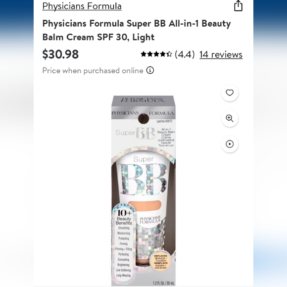 Physicians Formula Makeup Physicians Formula Super Bb Cream Poshmark